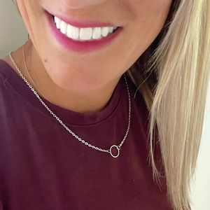 Brand new open circle necklace
